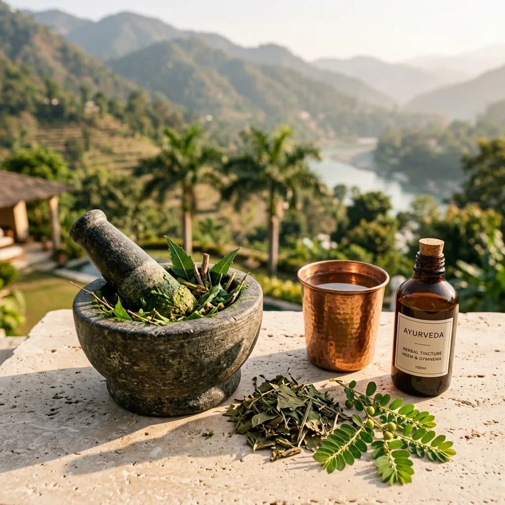 Clinical Validation of Ayurveda: Bhumyamalaki for Liver Protection, Meshashringi for Glycemic Health, and Neem for Oral Care