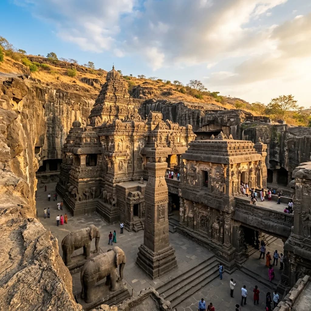 Stone Legends: Hoysaleswara, Ellora's Kailasa, and Konark's Chariot of the Sun