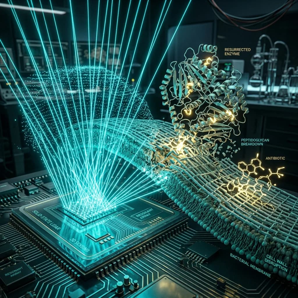Reviving Vancomycin Against Superbugs, 3.2-Billion-Year-Old Enzymes Resurrected, and MIT's Chip-Based Lidar