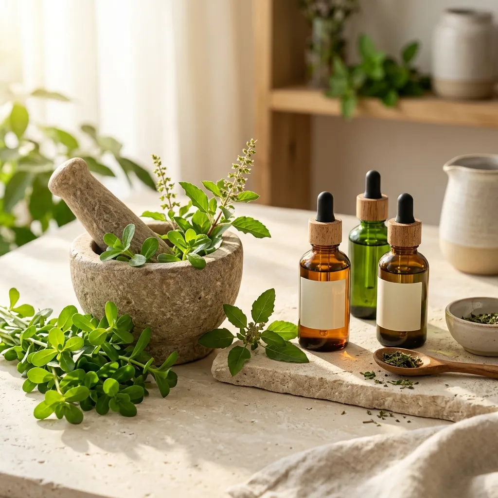Ayurvedic Neuroscience: How Brahmi and Tulsi Modulate the HPA Axis and BDNF