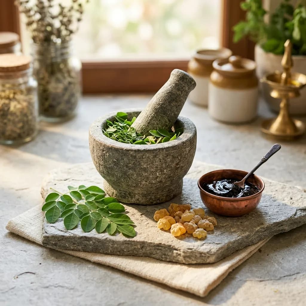 Ayurvedic Orthopedics and Energetics: Clinical Trials Validate Shallaki, Shilajit, and Moringa