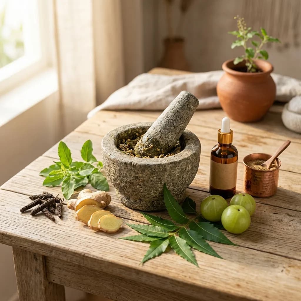 The Science of Ayurvedic Wellness: Kalmegh, Amalaki, and Pippali