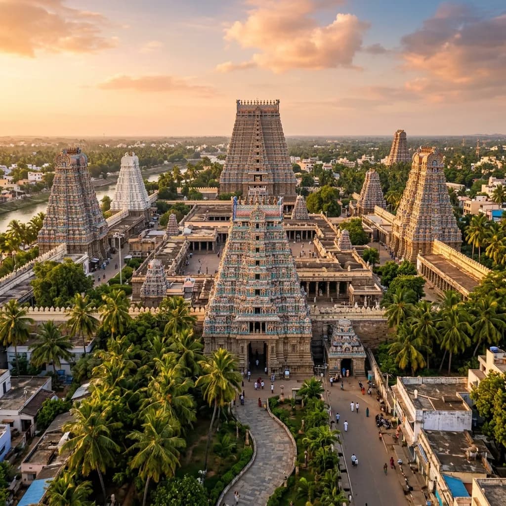Stone Mandalas and Marble Labyrinths: The Concentric Gopurams of Srirangam, the 1,444 Carved Pillars of Ranakpur, and the Valabhi Shikhara of Gwalior's Teli Ka Mandir