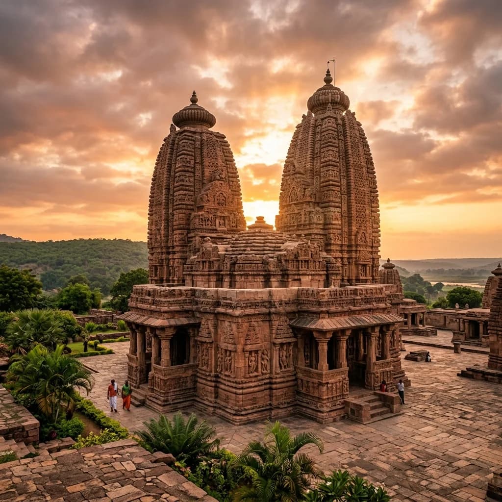 Sacred Geometry and Earthly Clay: Decoding Alampur, Dambal, and Bhitargaon