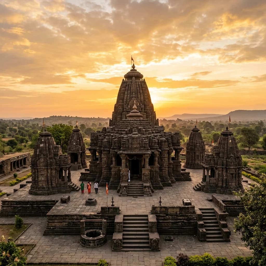 Symphonies in Stone: The Bhumija Spire of Sinnar, the Stellate Hoysala Masterpiece of Amruthapura, and the Himalayan Sun Sanctuary of Katarmal