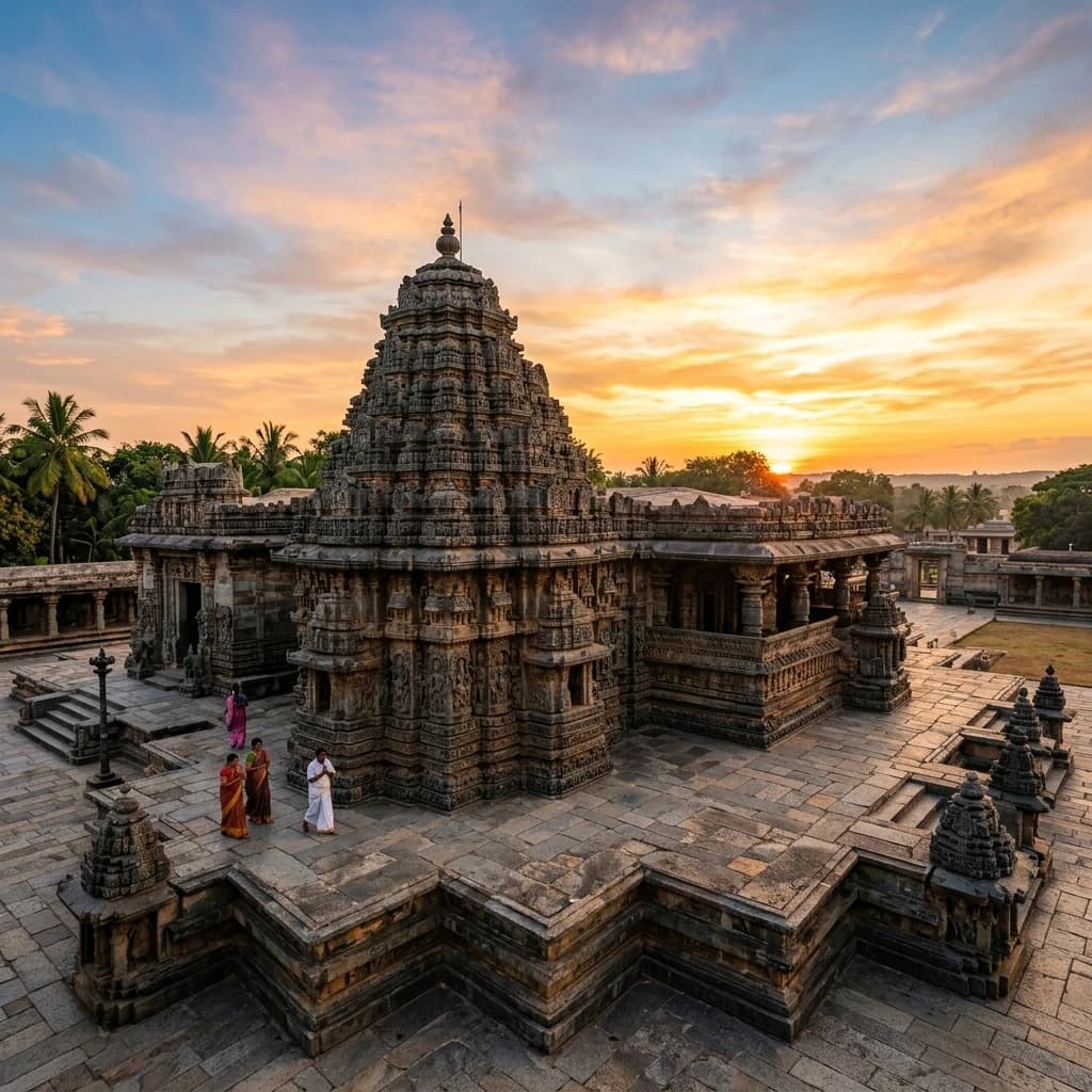 Symphonies in Soapstone, Sandstone, and Granite: The Hoysala Micro-Carvings of Belur, Pallava Sandstone Devotion at Kanchipuram, and the Chalukyan Synthesis of Pattadakal