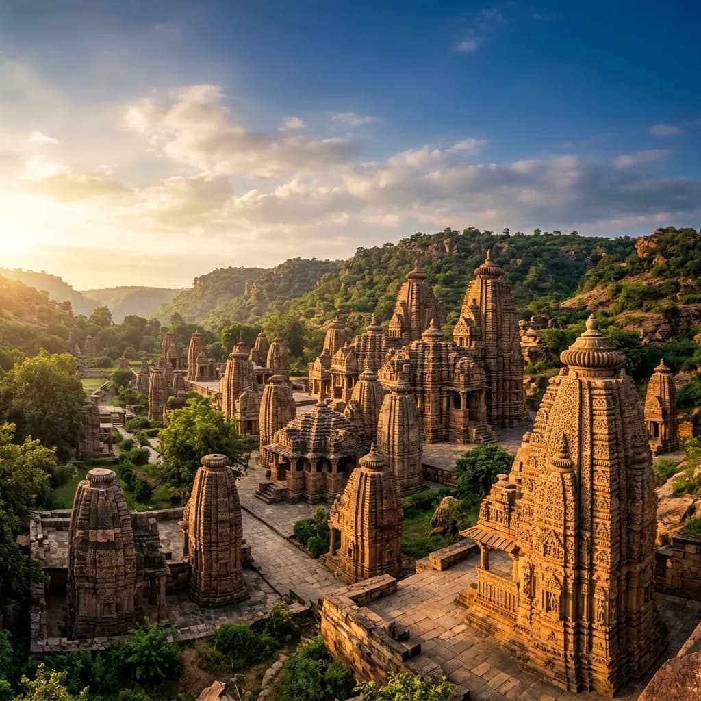 Symphonies in Stone: Resurrecting Gurjara-Pratihara Spires, Silhara Celestial Halls, and Pallava Dynastic Chronicles