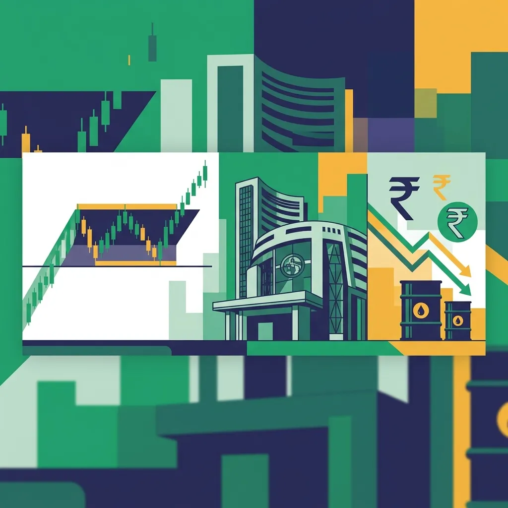Nifty Consolidates Near 24,056, RBI Holds Repo Rate at 5.25% Amid Food Inflation Concerns, and Rupee Stabilizes