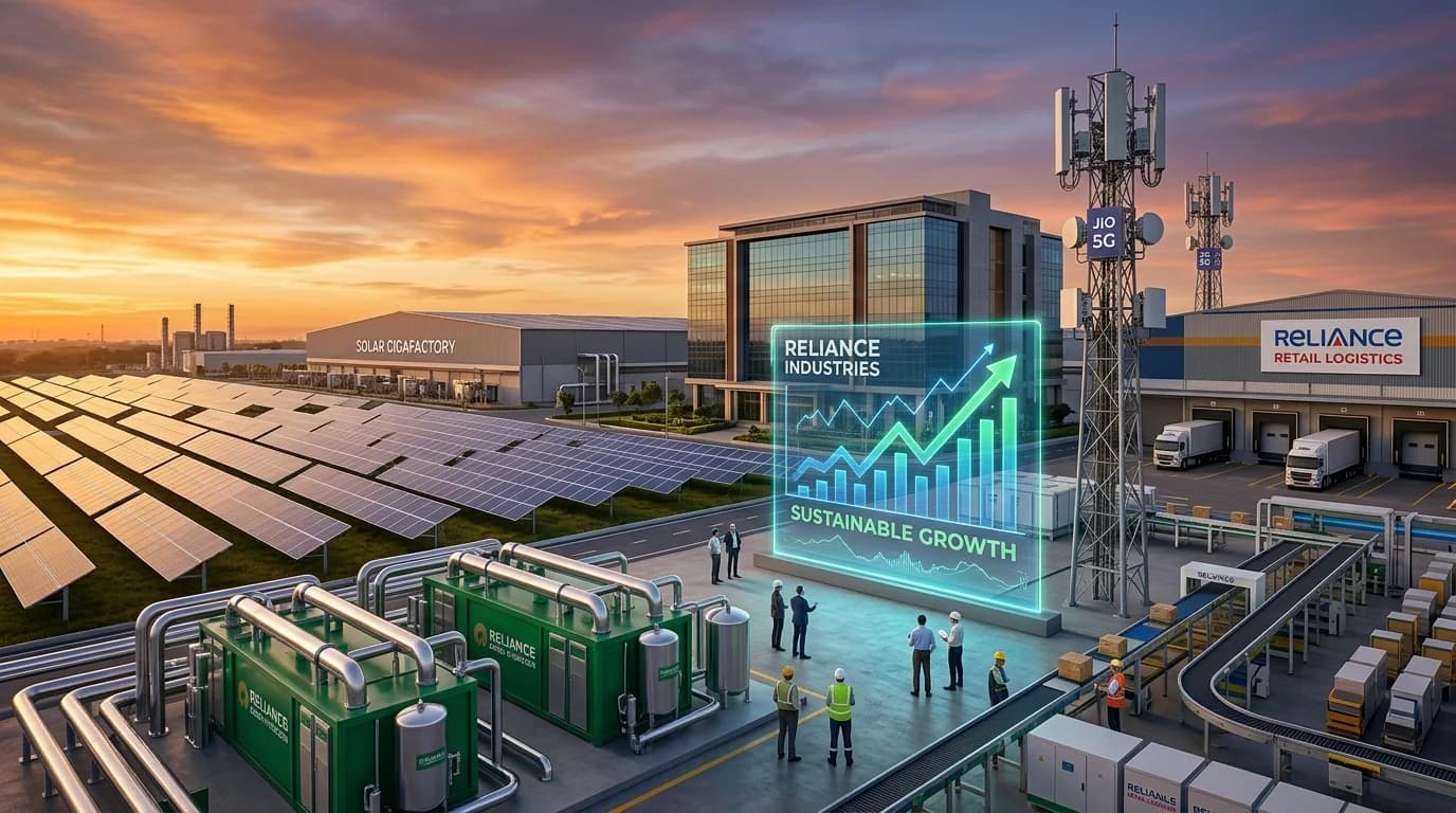 Reliance Industries Valuation Breakdown: O2C Cash Flows, Jio Infocomm IPO Timeline, and New Energy Gigafactory Capex