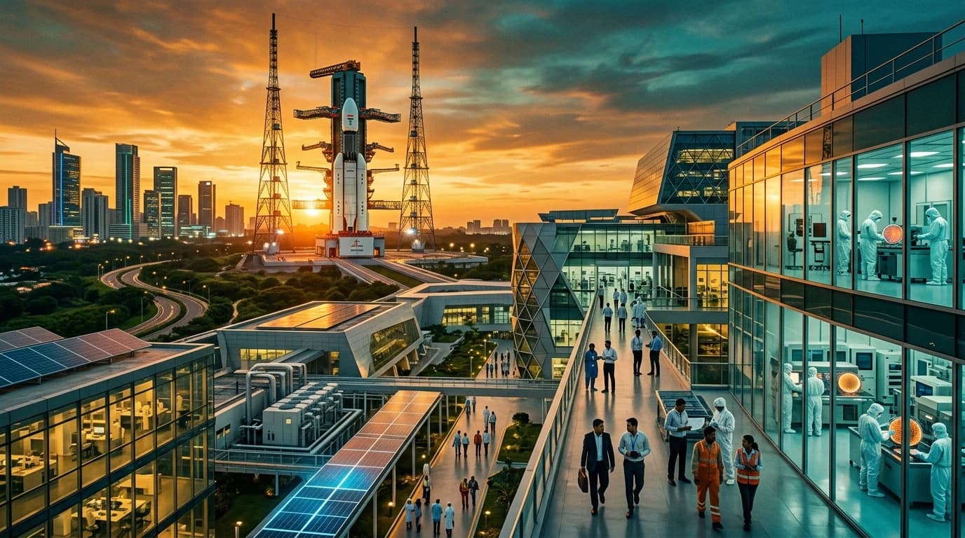 India's Tech & Space Leap: NASA Moon Base Invitation, $1T Export Drive, and Viksit Bharat Semiconductor Push