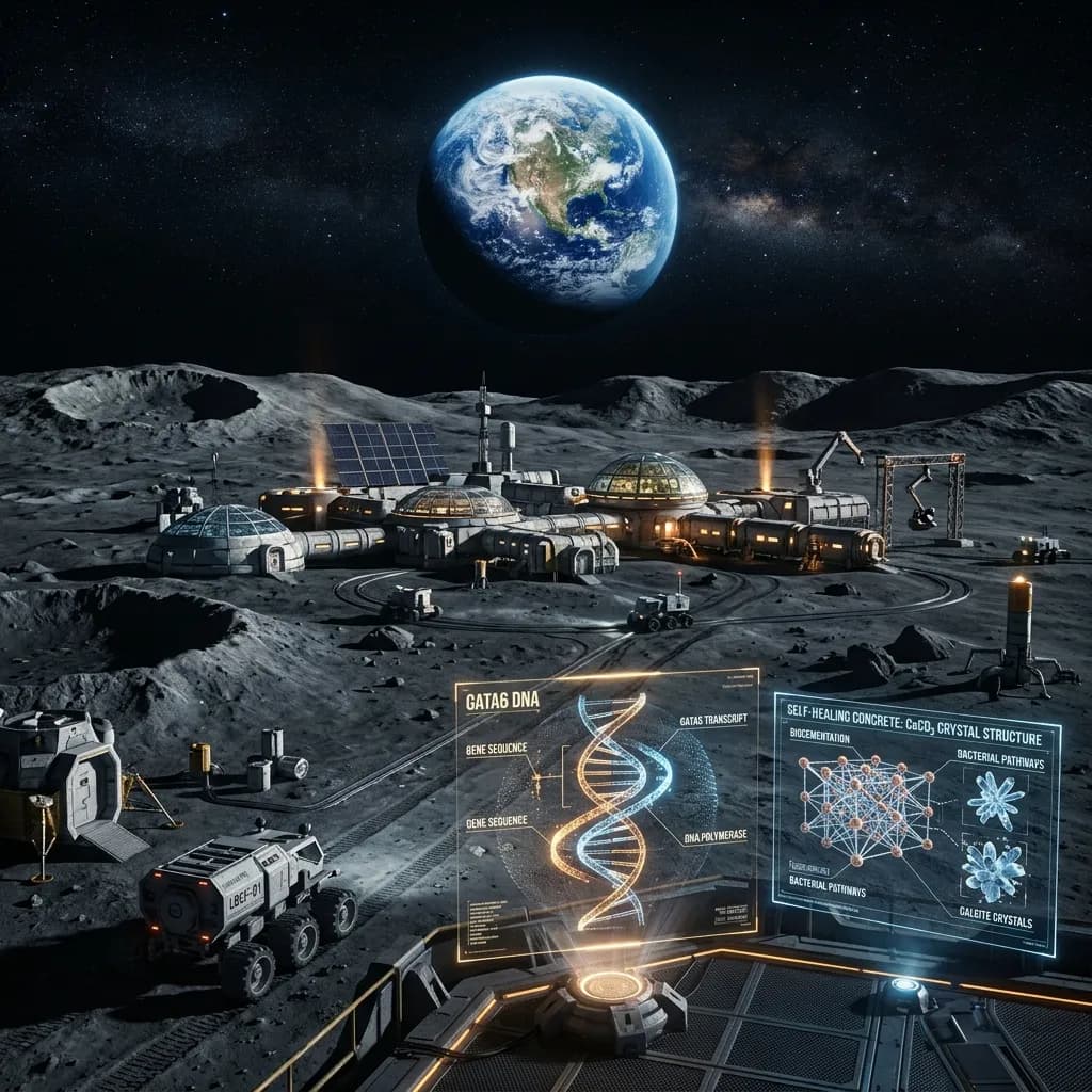 Lunar Quarantine Firewall, GATA6 Cancer Metastasis Switch, and Roman Concrete Carbonation Longevity