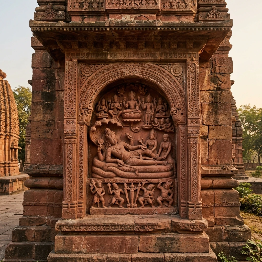 Dramatic view of the historic structures at Srikalahasteeswara Temple