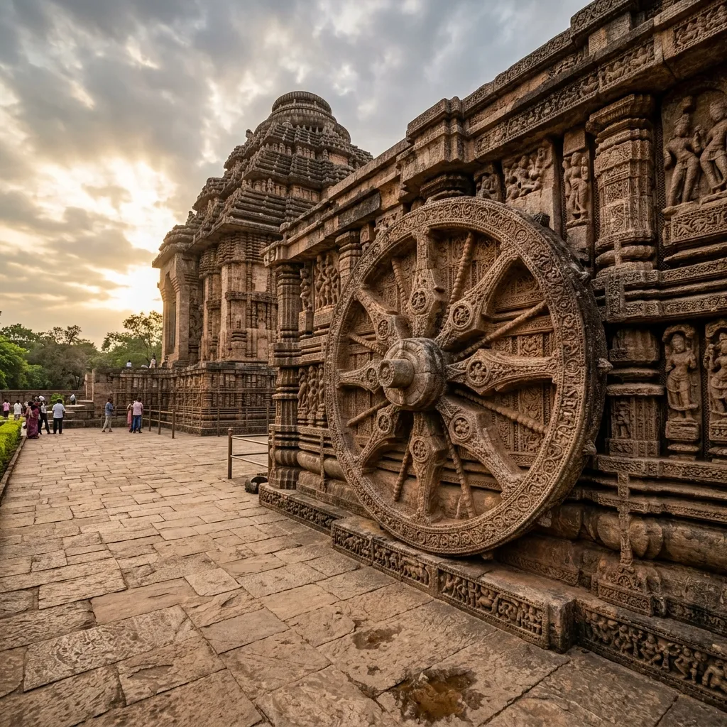 Dramatic view of the historic structures of Temple 3